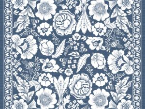 Natural Flower Blue Napkin 40*40 Set of 4