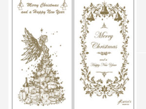 Christmas Angel Gold Napkins Napkin Slimline Set of 25