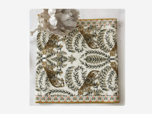 Leopards Linen Feel Throw