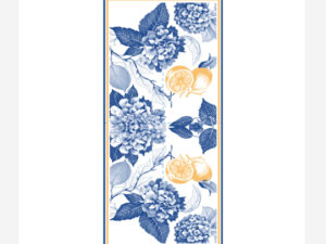 Hydrangea & Lemon Disposable Napkins Set of 25