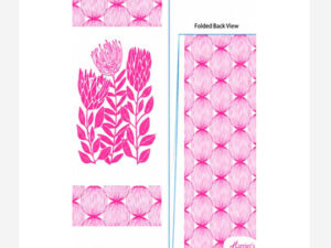 African Protea Pink Disposable Napkins Slimline Set of 25