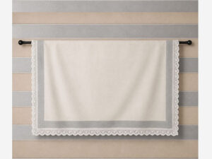 Classic White Silver 100% Indian Cotton Block Print Table Cloth