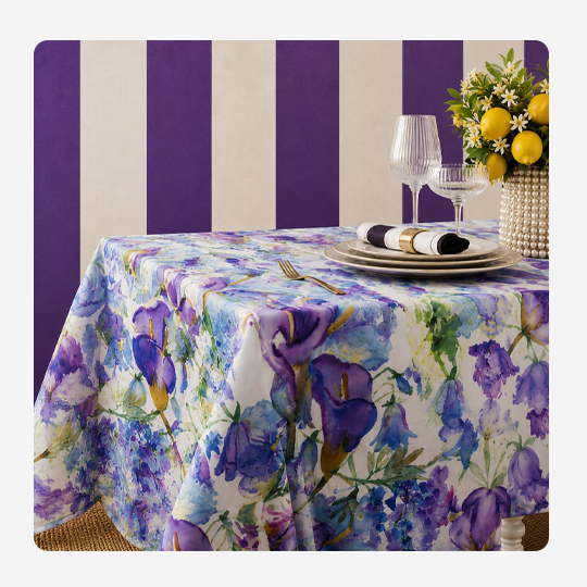 Lilac flowers Table cloth