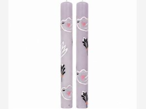 Light pink bird – Hand painted Candles