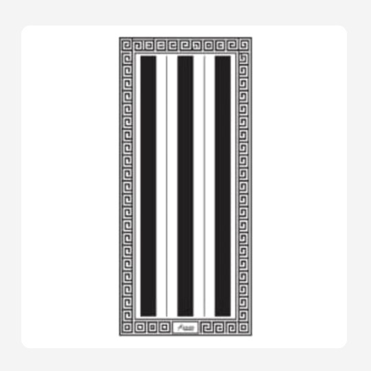 Elegant lines black Disposable Napkins Slimline Set of 25