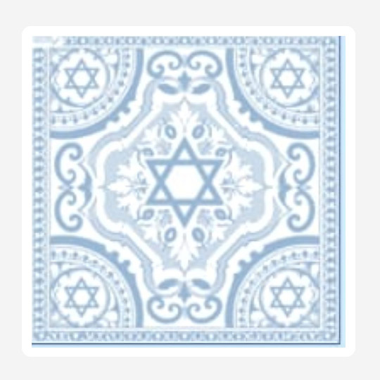 Elegant magen david sky blue Disposable Napkins Set of 25