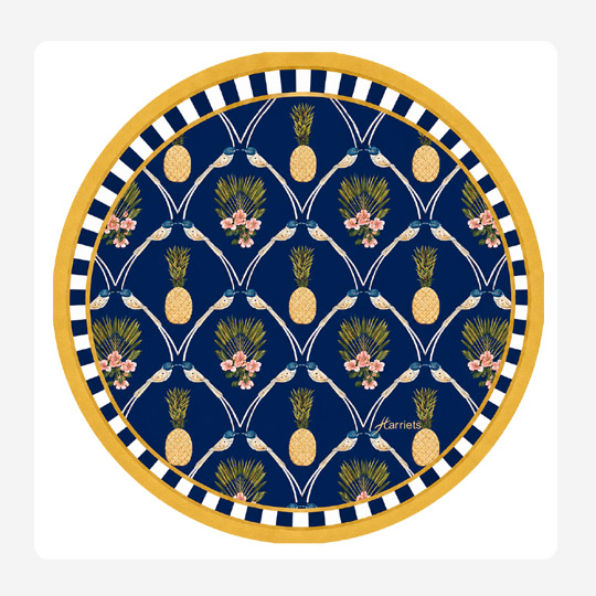 Garden Of Eden Circle placemat Set 24