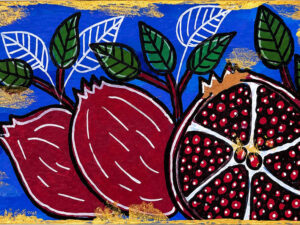 Pomegranate – Hand painted Matchboxes