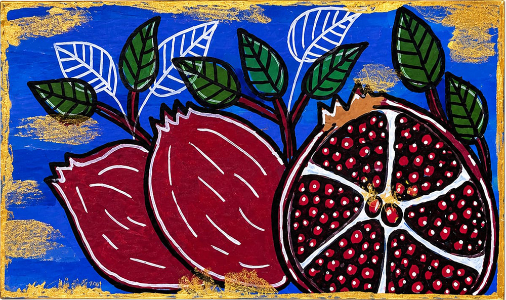Pomegranate - Hand painted Matchboxes - Image 2