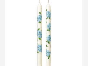 Blue flowers – Hand painted Candles