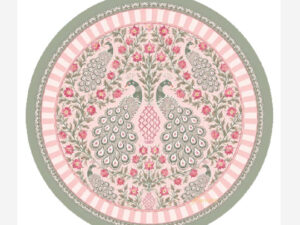 Peacock Pink Disposable Paper Placemats Set 24