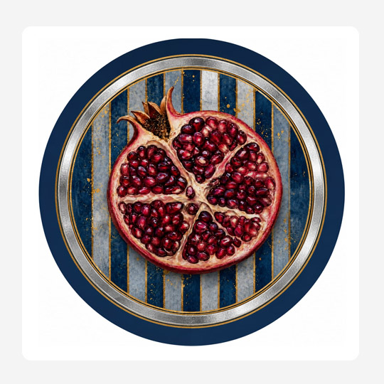 Pomegranate Disposable Paper Placemats Set 24