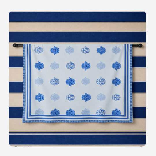 Hand 100% Indian Cotton Block Print Table Cloth