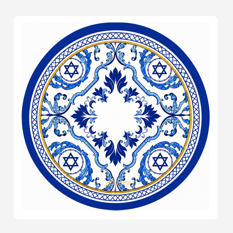 Blue Magen Round Disposable Coaster