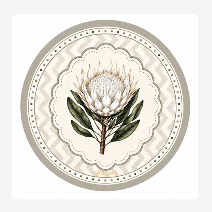Protea Round Disposable Coaster