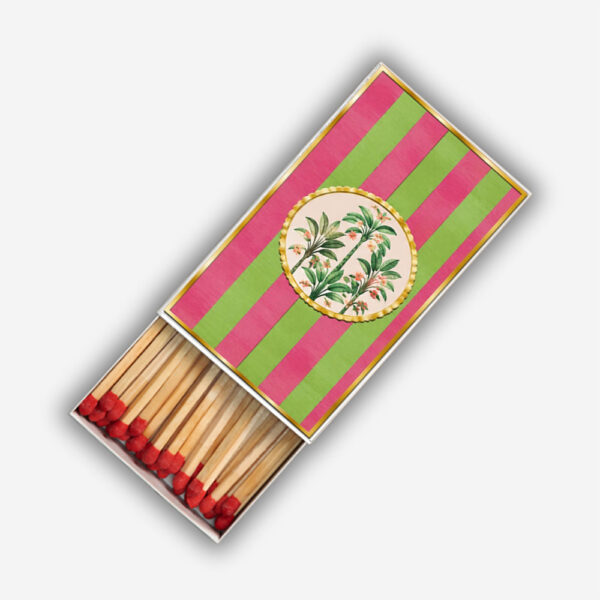 Palm Tree Pink Lines Matchboxes