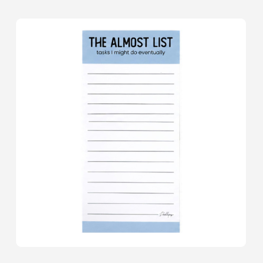 The Almost List Fridge List Magnet