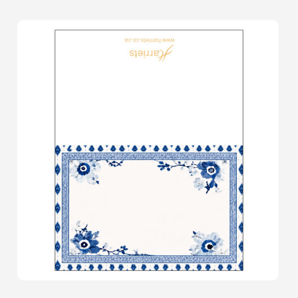 Flowers Name place setting