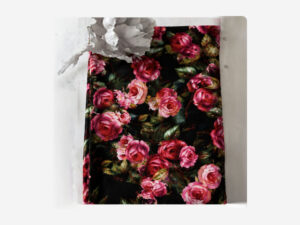 Roses Linen Feel Throw