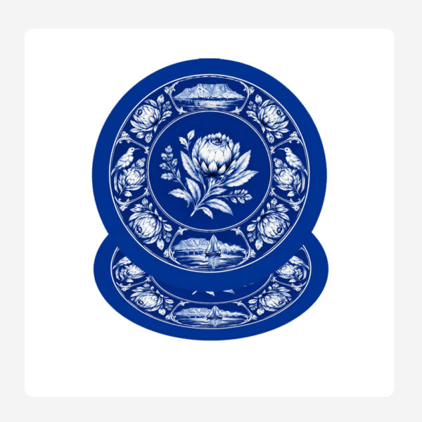 Protea Blue Paper Dinner Plate