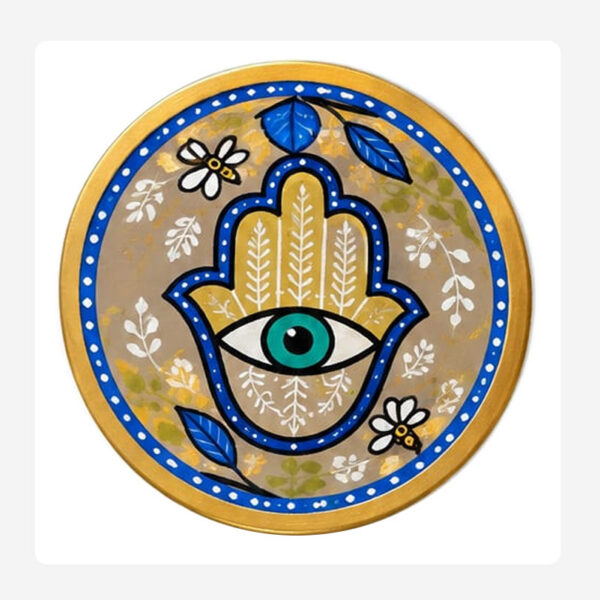 Hand Eye Round Coaster – Hand Painted