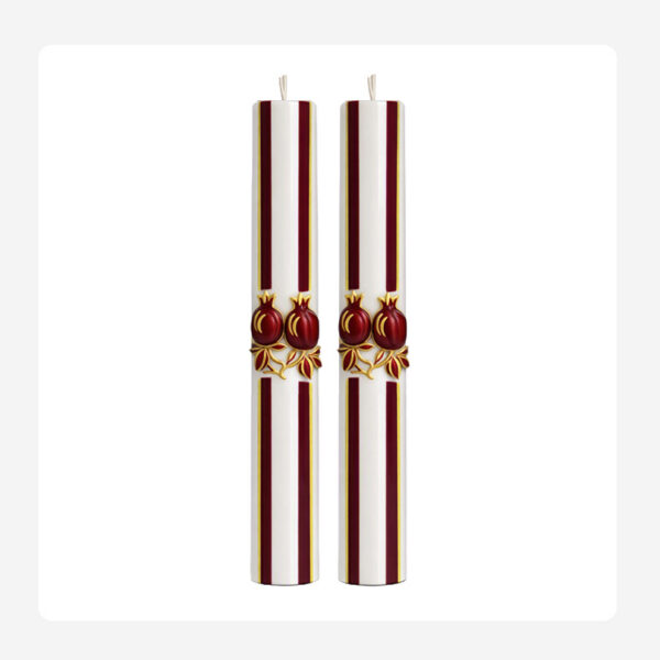 Pomegranate Candles – Hand painted Candles