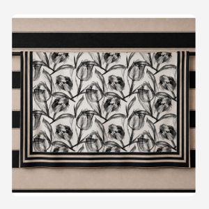 Black Tulip Table Cloth