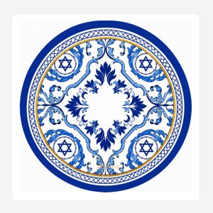 Blue Magen Round Disposable Coaster