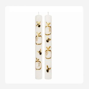 Apple and bee gold – Hand painted Candles