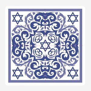Festival Star Of David Blue Disposable Napkins Set of 25