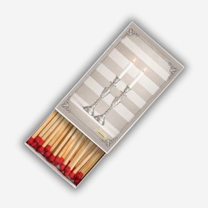 Candle Stripes Brown Matchboxes
