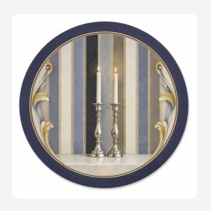 Candles Round Disposable Coaster