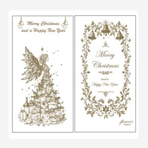 Christmas Angel Gold Napkins Napkin Slimline Set of 25