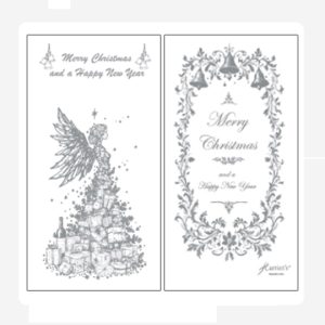 Christmas Angel Silver Disposable Napkin Slimline Set of 25