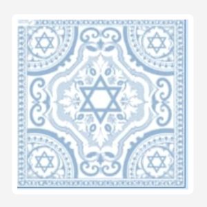 Elegant magen david sky blue Disposable Napkins Set of 25