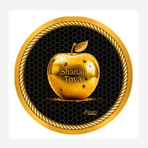 Round Gold Apple placemat Set 24