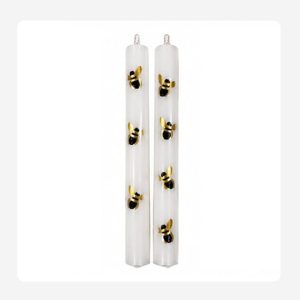 Black and gold bee – Hand painted Candles