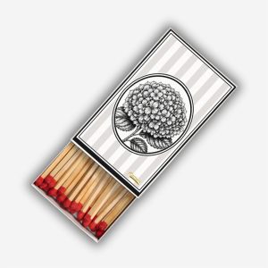 Black flower Matchboxes