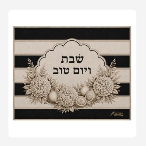 Black Stripes Challah covers