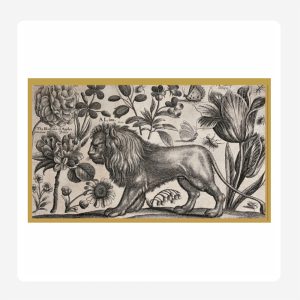 Botanical Lion Disposable Paper Placemats Set 24