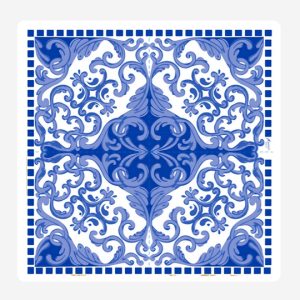 Moroccan Tile Blue Disposable Napkin Set 25