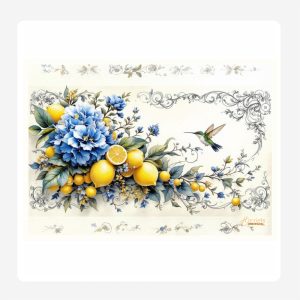 Hummingbird Disposable Paper Placemats Set 24