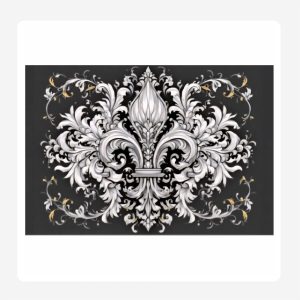 Black Elegance Disposable Paper Placemats Set 24