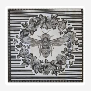 Bee Black Disposable Napkins Set of 25