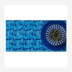 Blue Pattern 100% Indian Cotton Block Print Table Cloth