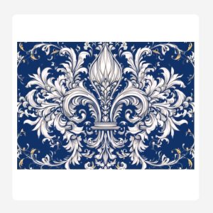 Blue Elegance Disposable Paper Placemats Set 24