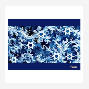 PLACEMAT Magen David Blue Set of 24