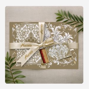 Gold Elegance – Disposable Dining Sets (Placemats, Napkins & Long Matches)