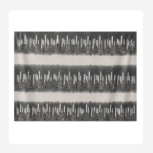 Grey Candles 100% Indian Cotton Block Print Table Cloth