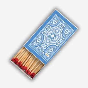Light blue magen David Matchboxes
